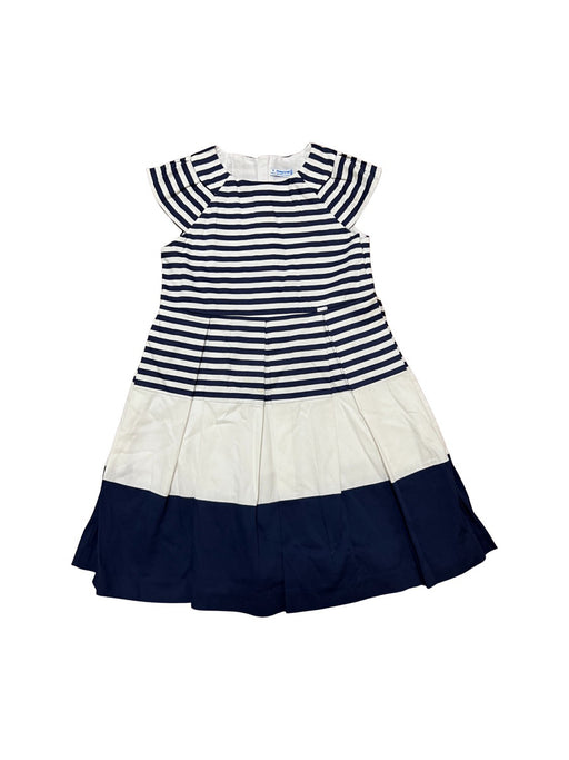 A Navy Short Sleeve Dresses from Mayoral in size 9Y for girl. (Front View)