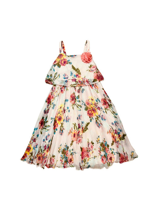 A Multicolour Sleeveless Dresses from Monsoon in size 5T for girl. (Front View)
