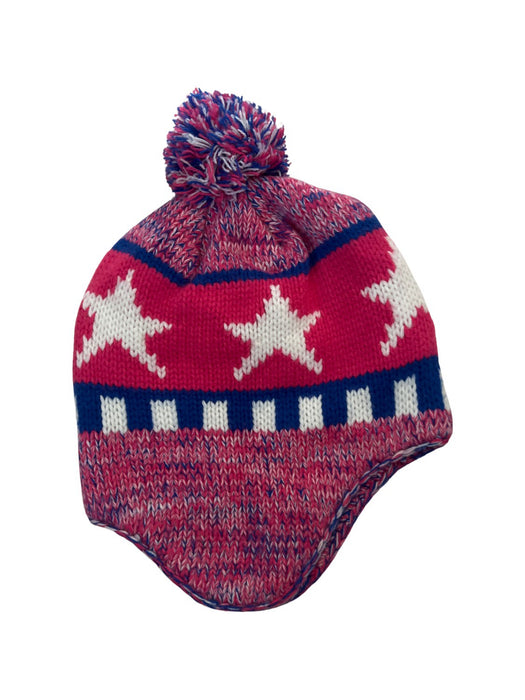 A Blue Winter Hats from Outdoor Products in size 6T for boy. (Back View)