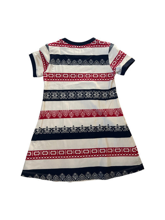 A Navy Short Sleeve Dresses from Levi's in size 6T for girl. (Back View)