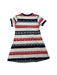 A Navy Short Sleeve Dresses from Levi's in size 6T for girl. (Back View)