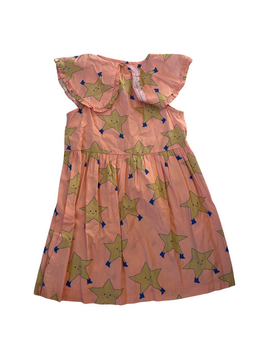 A Peach Short Sleeve Dresses from Tinycottons in size 6T for girl. (Back View)