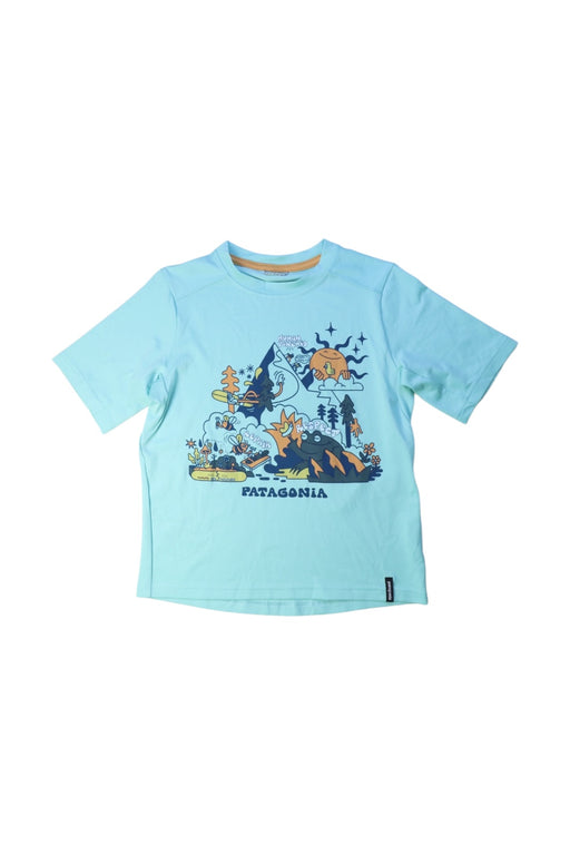 A Blue Short Sleeve T Shirts from Patagonia in size 5T for boy. (Front View)