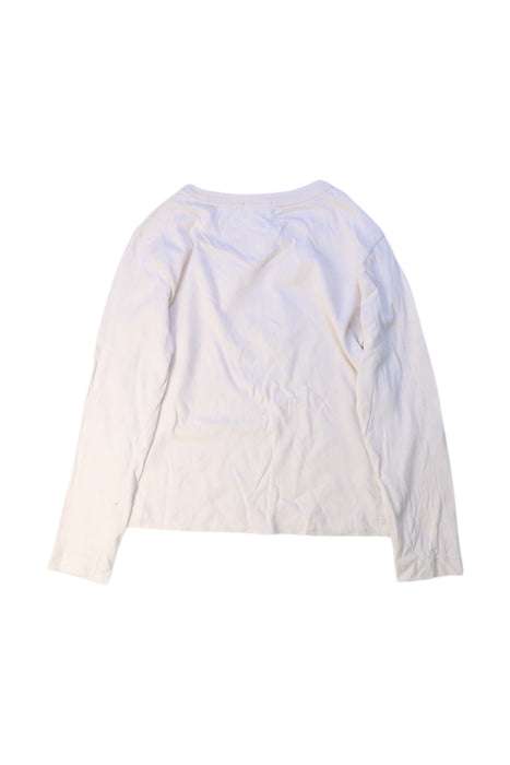 A White Long Sleeve T Shirts from Emile et Ida in size 4T for girl. (Back View)