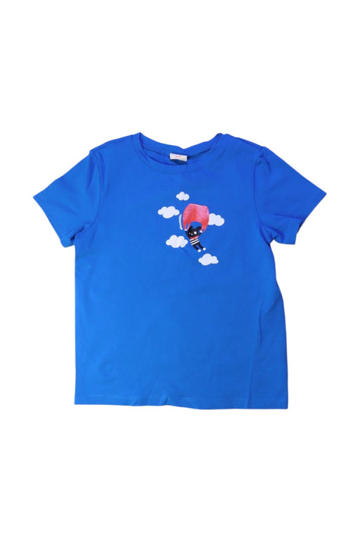 A Blue Short Sleeve T Shirts from Momonittu in size 8Y for girl. (Front View)