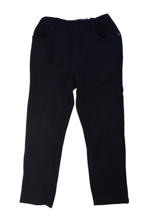 A Black Casual Pants from Momonittu in size 8Y for boy. (Front View)