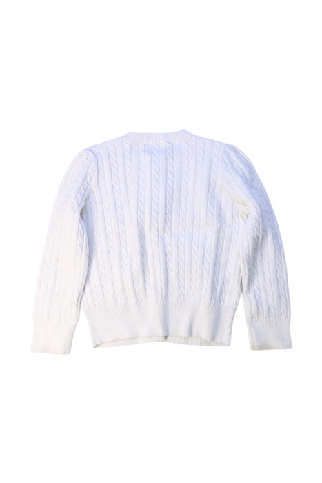 A White Cardigans from Polo Ralph Lauren in size 3T for girl. (Back View)