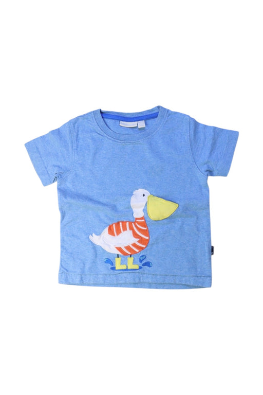 A Blue Short Sleeve T Shirts from Jojo Maman Bébé in size 18-24M for boy. (Front View)