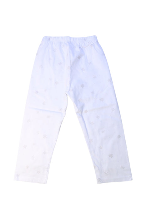 A White Casual Pants from The Little White Company in size 2T for girl. (Back View)