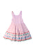 A Pink Sleeveless Dresses from Boden in size 5T for girl. (Front View)
