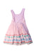 A Pink Sleeveless Dresses from Boden in size 5T for girl. (Back View)