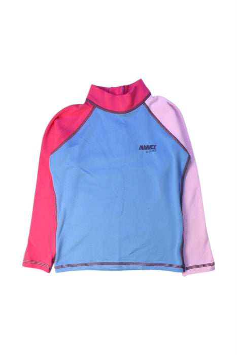 A Multicolour Rash Guards from Minnex in size 6T for girl. (Front View)