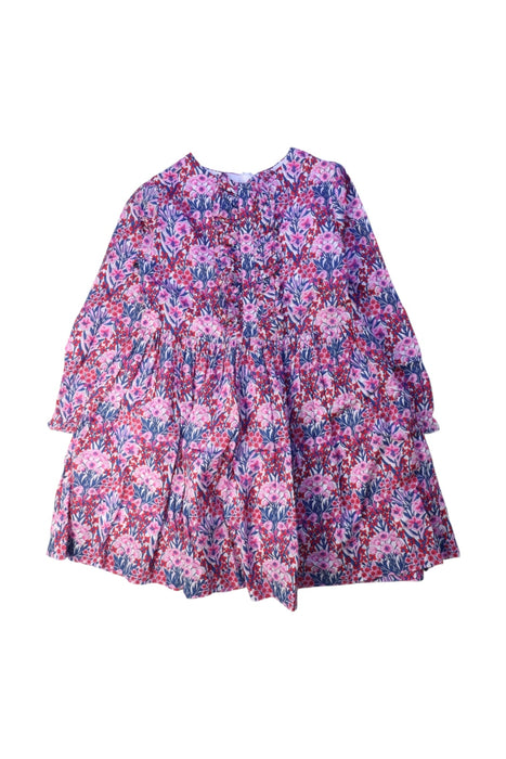 A Multicolour Long Sleeve Dresses from Jacadi in size 6T for girl. (Front View)