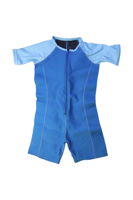 A Blue Wetsuits from TYR in size 8Y for boy. (Front View)
