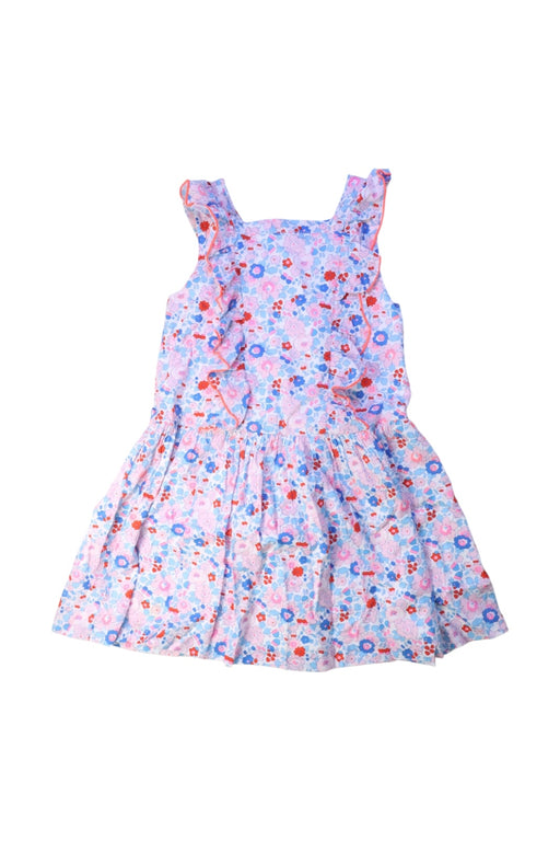 A Multicolour Sleeveless Dresses from Jacadi in size 6T for girl. (Front View)