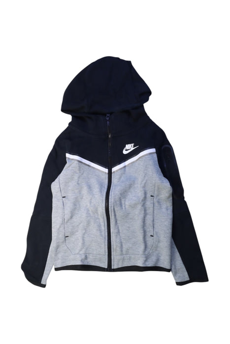 A Black Lightweight Jackets from Nike in size 7Y for boy. (Front View)