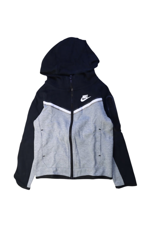 A Black Lightweight Jackets from Nike in size 7Y for boy. (Front View)