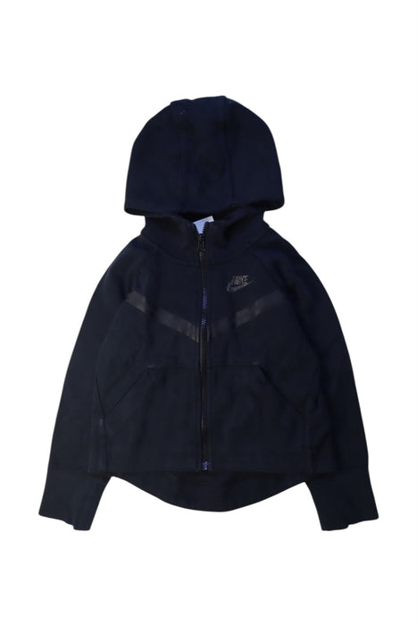 A Navy Hooded Sweatshirts from Nike in size 7Y for boy. (Front View)