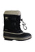 A Black Winter Boots from Sorel in size 7Y for girl. (Front View)