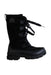A Black Winter Boots from Sorel in size 12Y for girl. (Front View)