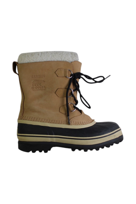 A Beige Winter Boots from Sorel in size 12Y for girl. (Front View)