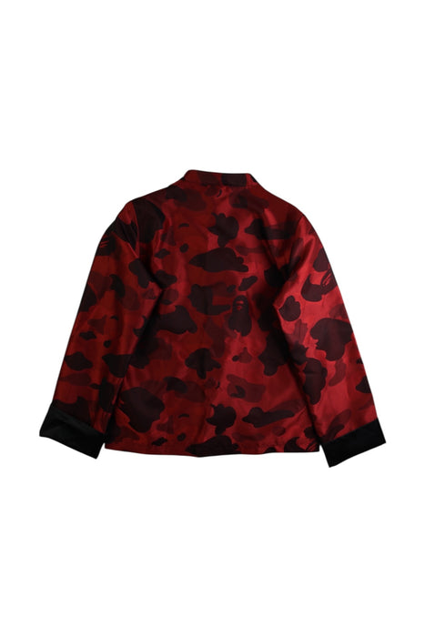 A Red Lightweight Jackets from BAPE KIDS in size 10Y for boy. (Back View)