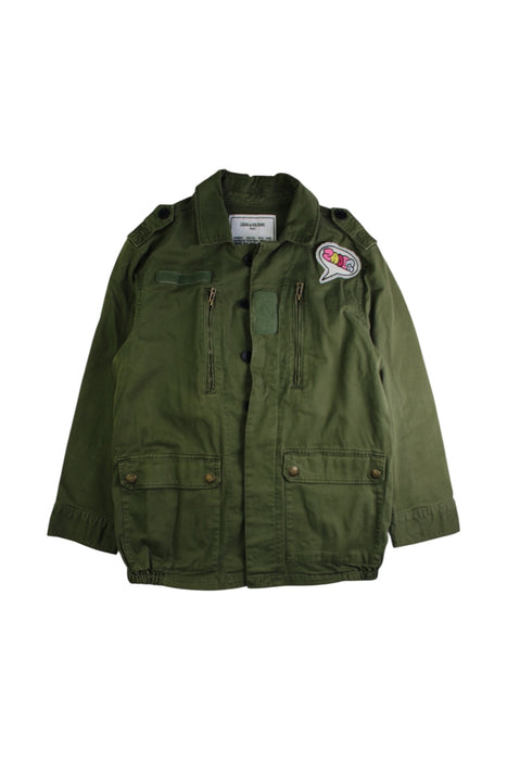A Green Lightweight Jackets from Zadig & Voltaire in size 12Y for girl. (Front View)