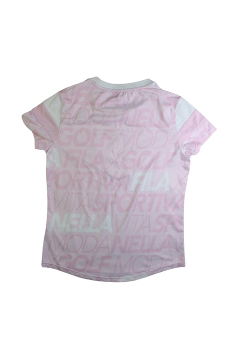 A Pink Active Tops from Fila in size 11Y for girl. (Back View)