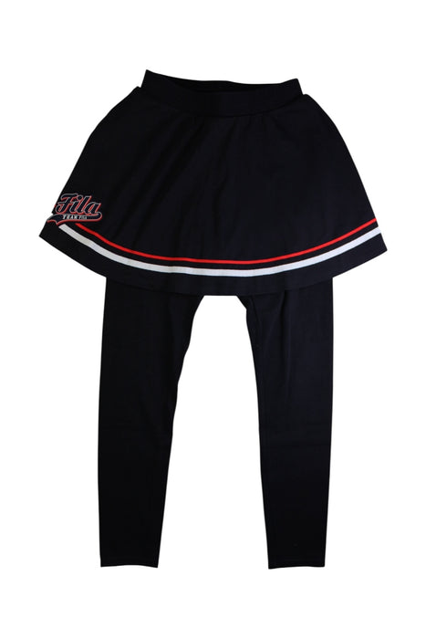 A Black Leggings from Fila in size 11Y for girl. (Front View)