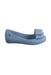 A Blue Flats from Mini Melissa in size 10Y for girl. (Front View)