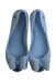 A Blue Flats from Mini Melissa in size 10Y for girl. (Back View)