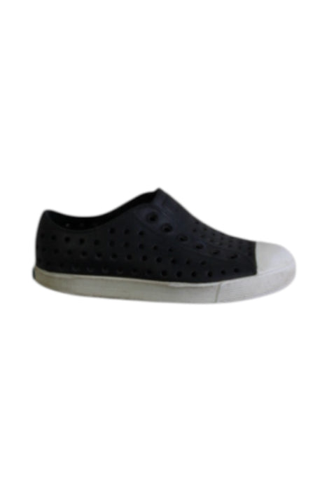 A Black Slip Ons from Native Shoes in size 18-24M for boy. (Front View)