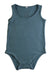 A Blue Sleeveless Bodysuits from Mori in size 6-12M for boy. (Front View)