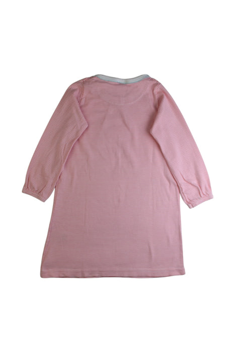 A Pink Long Sleeve Dresses from Petit Bateau in size 3T for girl. (Back View)