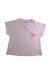 A Pink Short Sleeve T Shirts from Jacadi in size 6T for girl. (Front View)