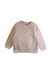 A Pink Crewneck Sweatshirts from Petit Bateau in size 5T for girl. (Front View)