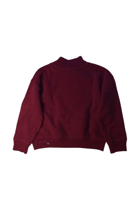 A Burgundy Crewneck Sweatshirts from Polo Ralph Lauren in size 5T for girl. (Back View)