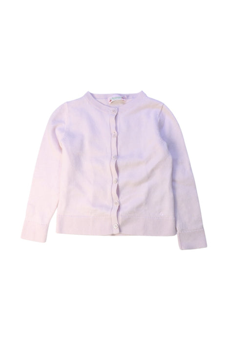 A White Cardigans from Bonpoint in size 6T for girl. (Front View)