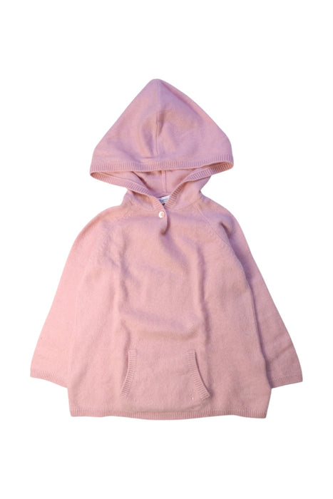 A Pink Hooded Sweatshirts from Bonpoint in size 3T for girl. (Front View)