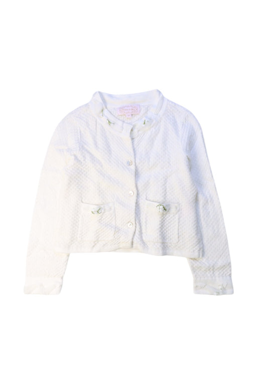 A White Cardigans from Nicholas & Bears in size 4T for girl. (Front View)