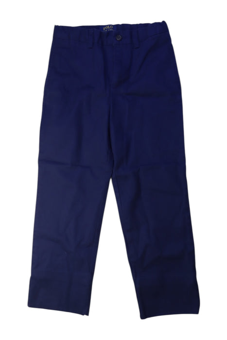 A Blue Casual Pants from Polo Ralph Lauren in size 7Y for boy. (Front View)