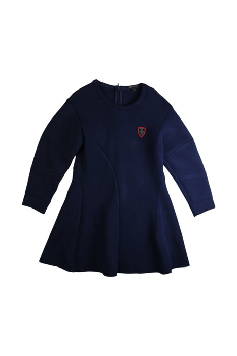 A Navy Long Sleeve Dresses from Ferrari in size 5T for girl. (Front View)