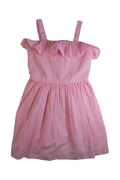 A Pink Sleeveless Dresses from Polo Ralph Lauren in size 7Y for girl. (Front View)