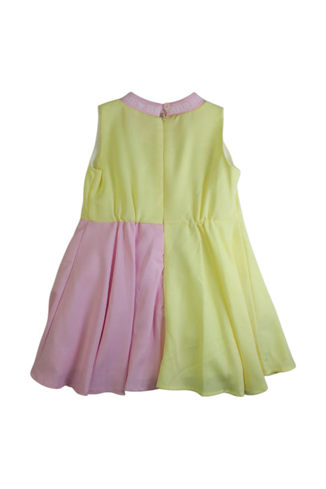 A Multicolour Sleeveless Dresses from Barbie in size 3T for girl. (Back View)