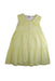 A Yellow Sleeveless Dresses from Paz Rodriguez in size 10Y for girl. (Front View)
