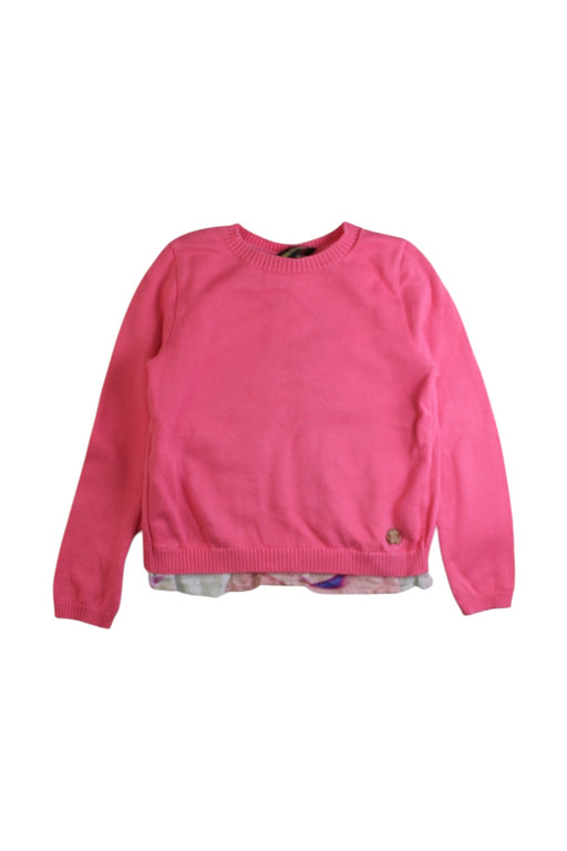A Pink Knit Sweaters from Roberto Cavalli in size 4T for girl. (Front View)