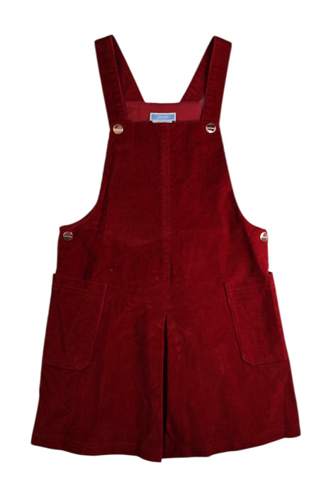 A Burgundy Overall Dresses from Jacadi in size 8Y for girl. (Front View)
