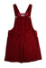 A Burgundy Overall Dresses from Jacadi in size 8Y for girl. (Front View)