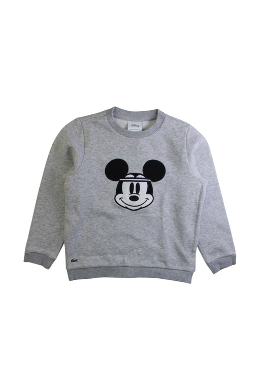 A Grey Crewneck Sweatshirts from Lacoste in size 6T for boy. (Front View)