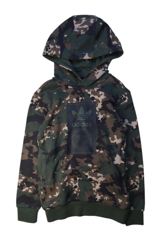 A Multicolour Hooded Sweatshirts from Adidas in size 7Y for boy. (Front View)